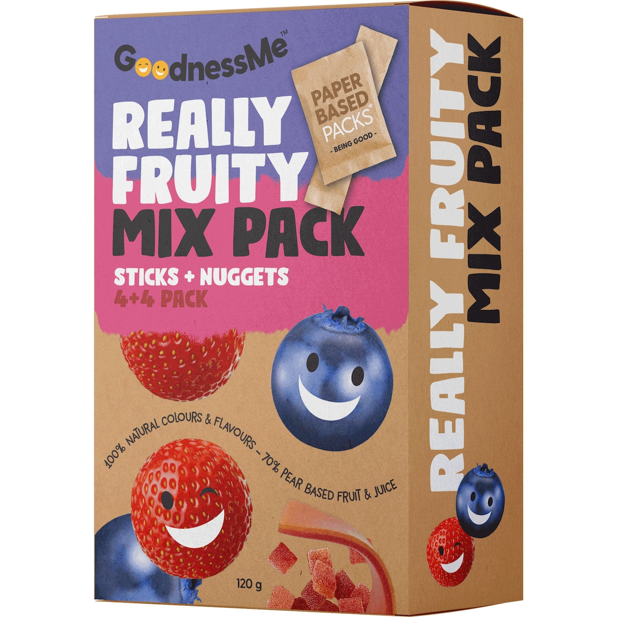 Goodness Me Fruity Mix Sticks & Nuggets 8Pk 120g