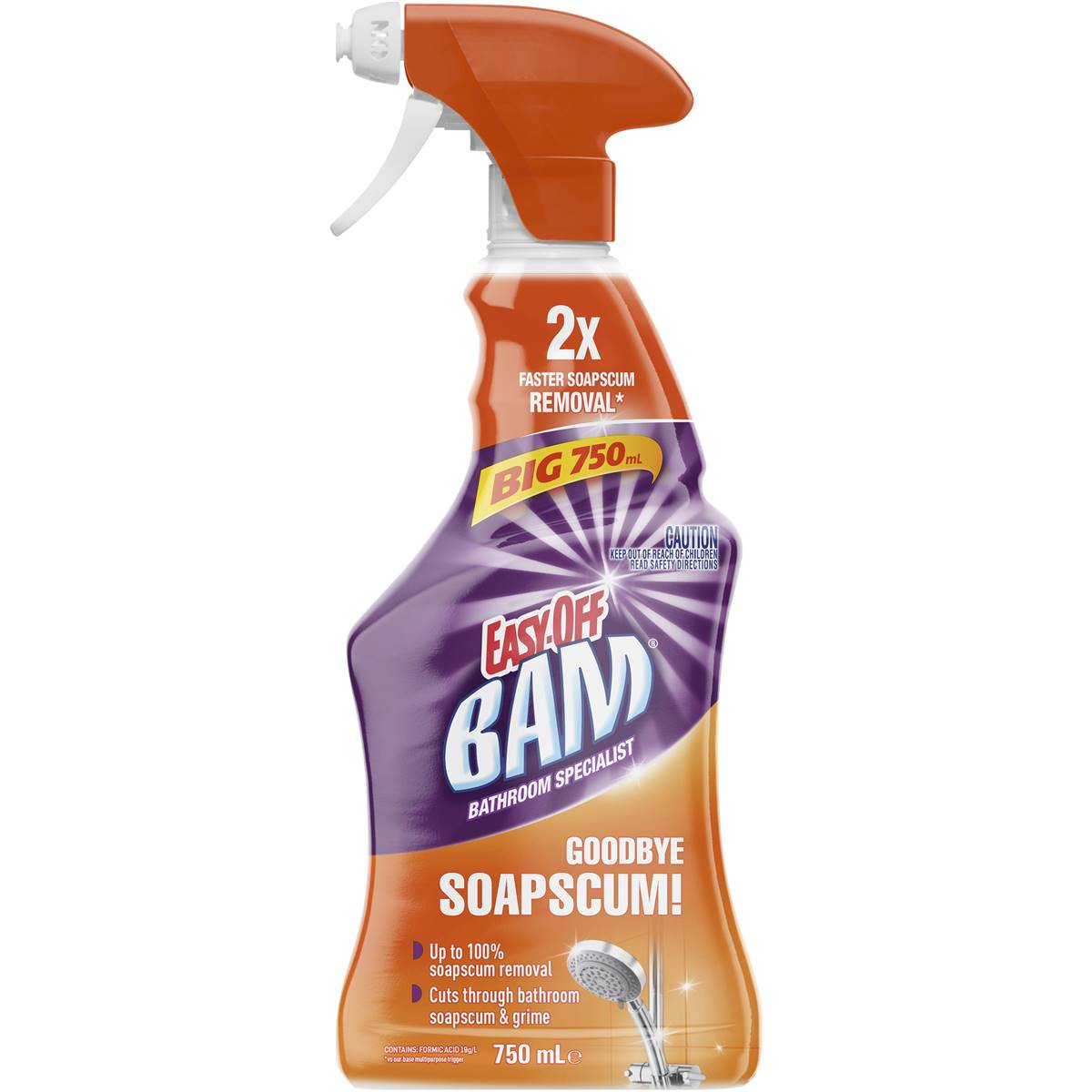 Easy-off Bam Bathroom Soap Scum Cleaner Trigger Spray 750ml