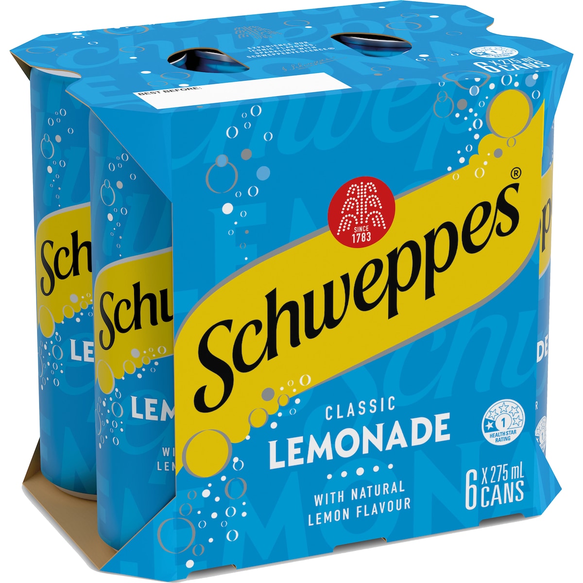 Schweppes Lemonade  Mini Cans 275ml X 6 Pack