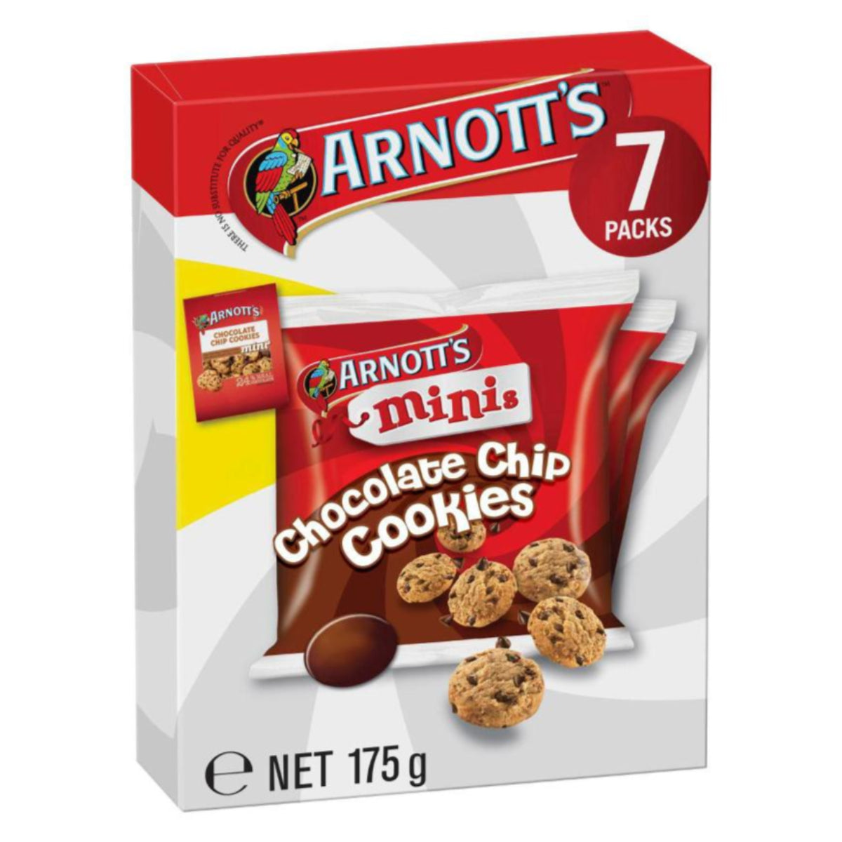 Arnott's Minis Chocolate Chip Cookies 7pk 175g