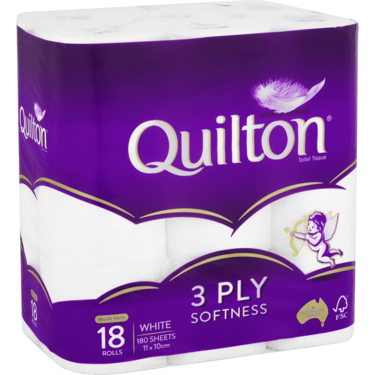 Quilton 3ply 18pk Toilet Tissue