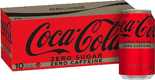 Coca Cola Zero Sugar Caffeine Free Coke Cans 10Pk