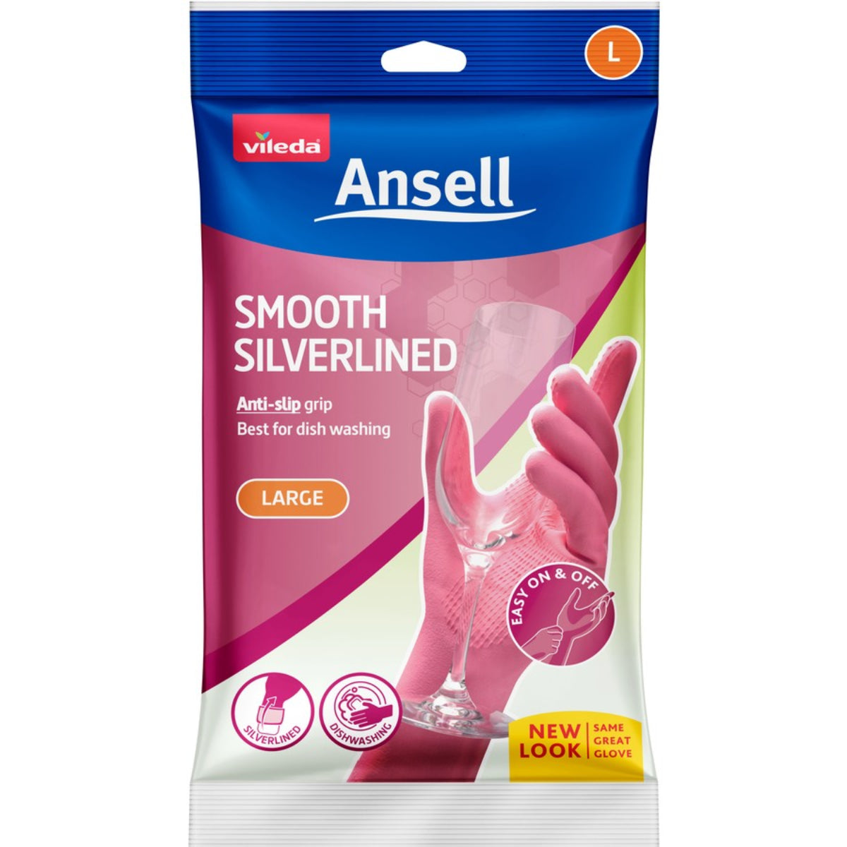 Ansell Gloves Silverlined Large Size 9 1 Pair