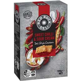 Red Rock Deli Sweet Chilli & Sour Cream Crackers 135g