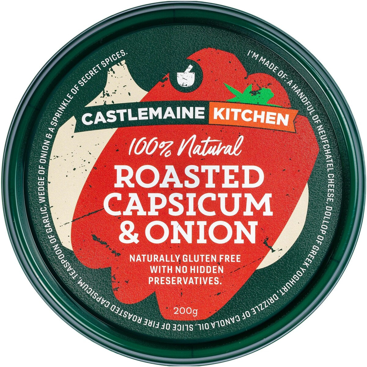 Castlemaine Roasted Capsicum & Onion Dip 200g