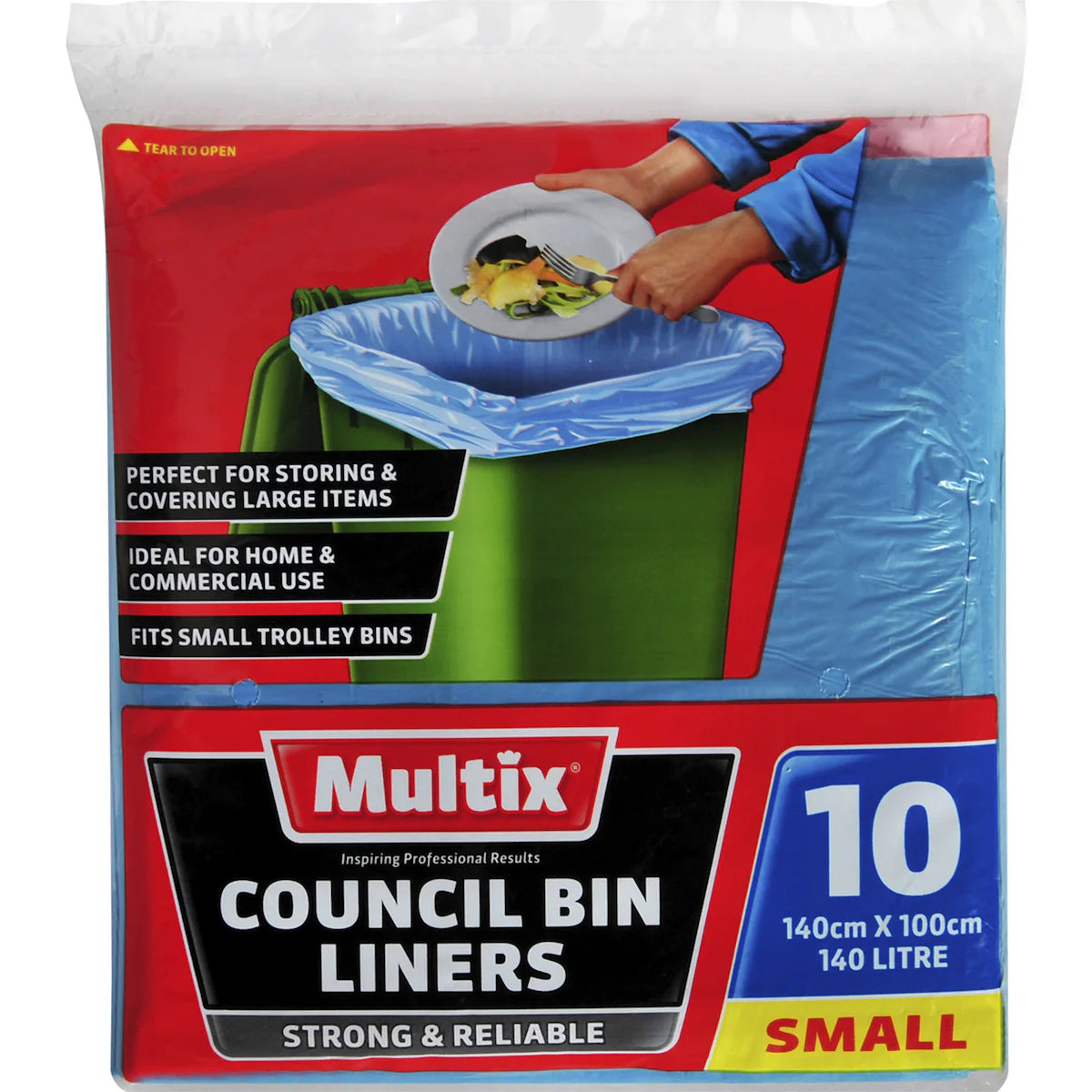 Multix Council Bin Liner 140L 10/Pk