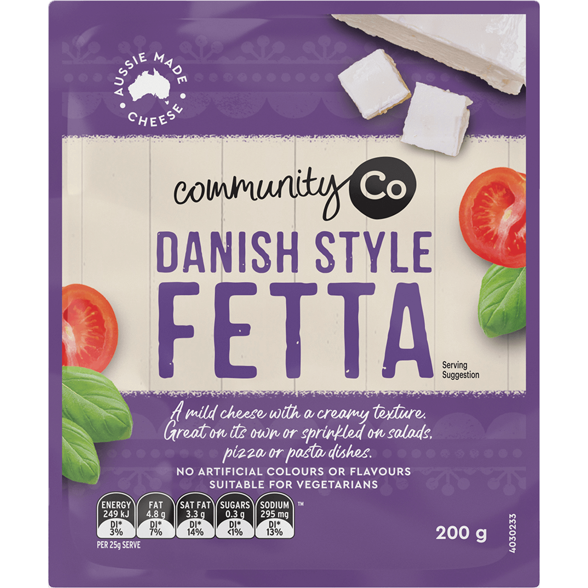 Community Co Danish Fetta 200gm