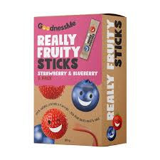 Goodness Me Fruit Sticks Strawberry/Blueberry 8 pack 120g