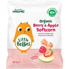 Little Bellies Organic Berry & Apple Softcorn 8g