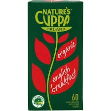 Nature's Cuppa English Breakfast Tea Bags 60Pk