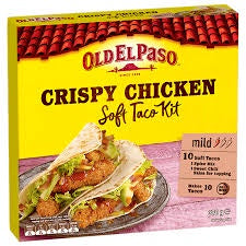 Old El Paso Crispy Chicken Soft Taco Kit Mild 370g