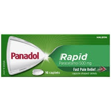 Panadol Paracetamol Rapid Caplets 16 Pk