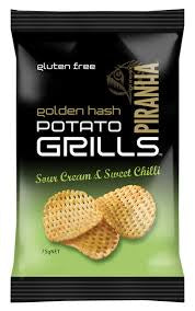 Piranha Potato Grills Sour Cream & Sweet Chilli GF 75g