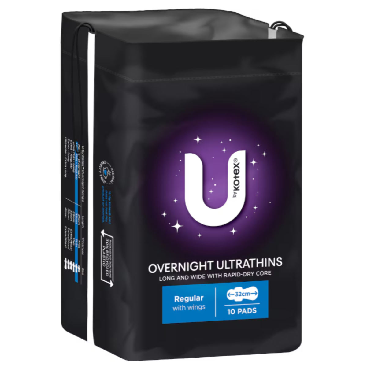 U By Kotex Ultra Thin Overnight Regular 10 Pack