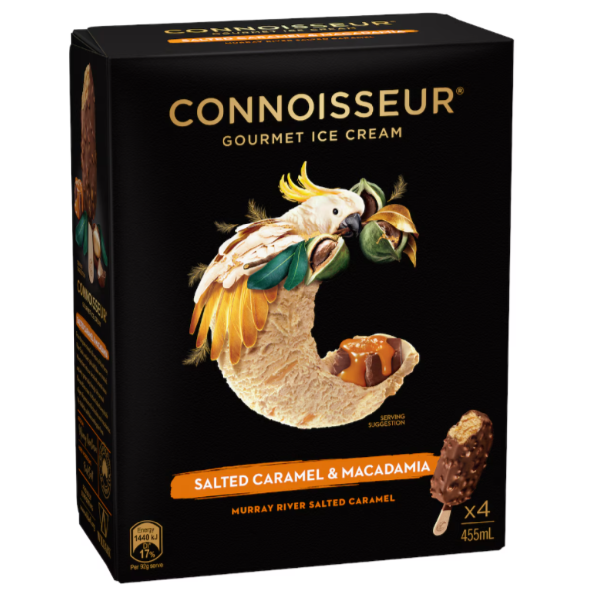 Connoisseur Ice Cream Salted Caramel 4 Pack