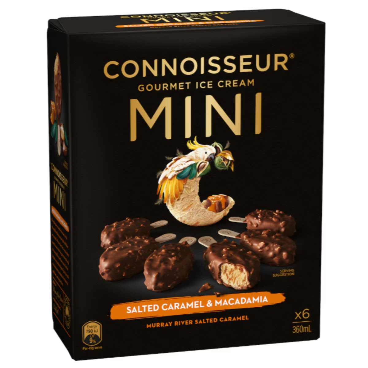 Connoisseur Minis Salted Caramel & Macadamia 6 Pack