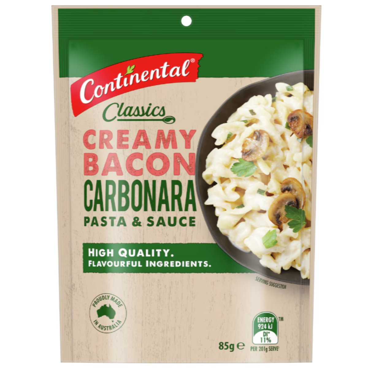 Continental Pasta & Sauce Creamy Bacon Carbonara 85g