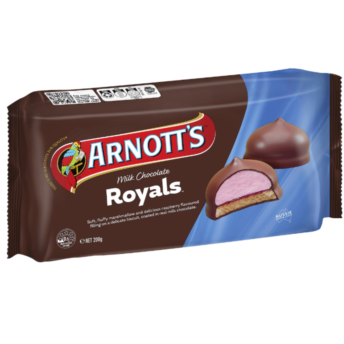 Arnott's Royals Milk Chocolate Biscuits 200g