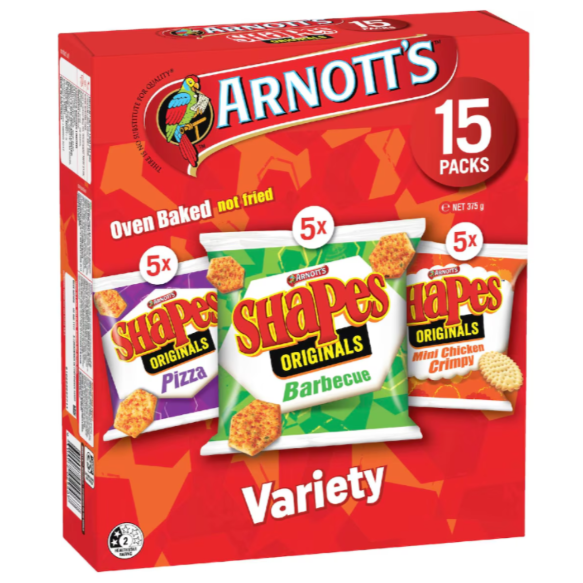 Arnott's Shapes Crackers Variety 15 Pack