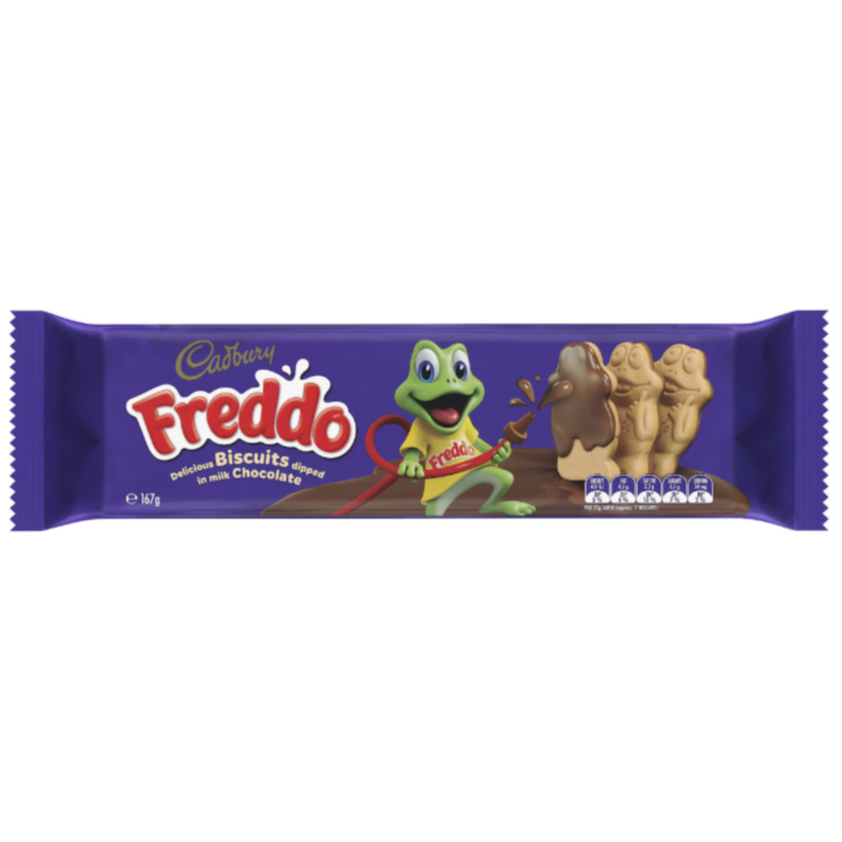 Cadbury Freddo Milk Choc Dipped Biscuits 167g