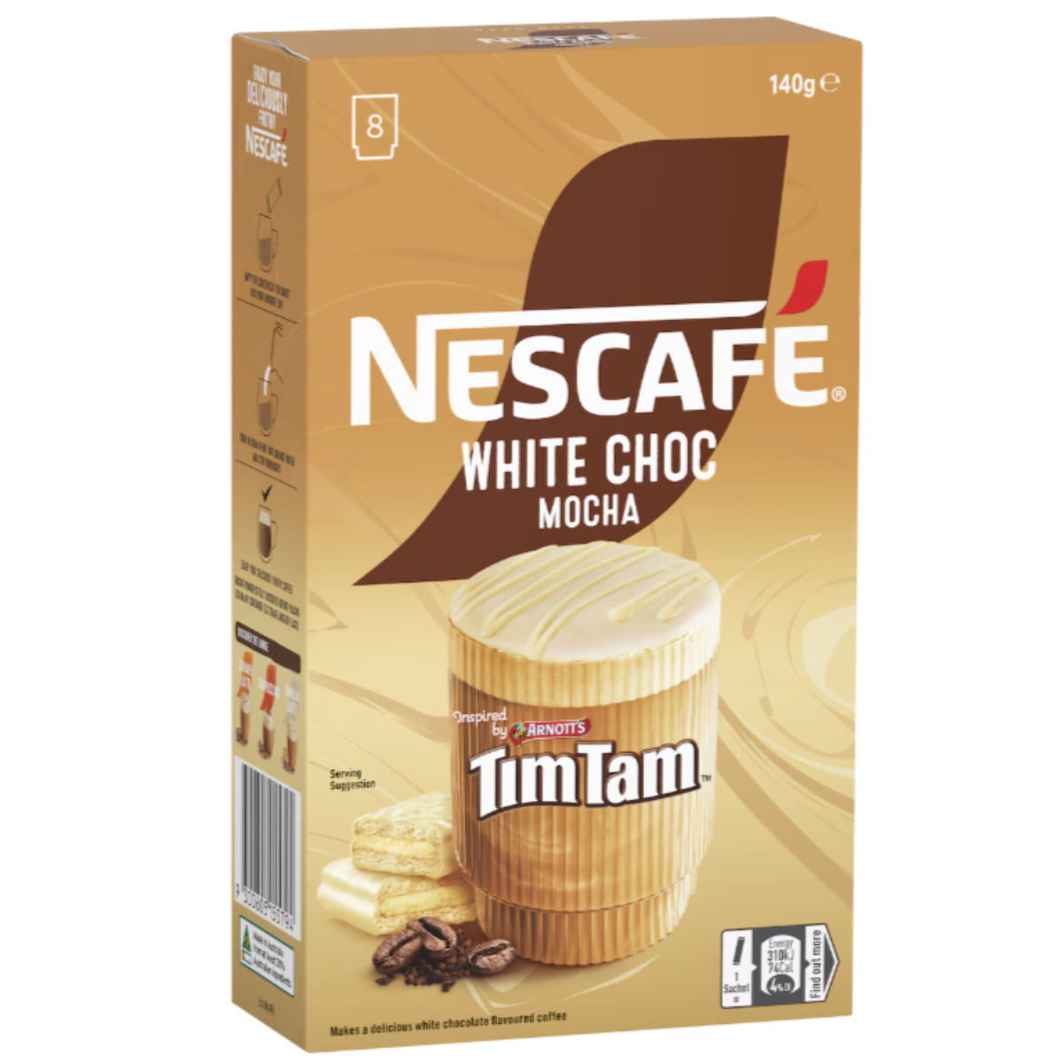 Nescafe Coffee Sachets White Choc Mocha 8pk