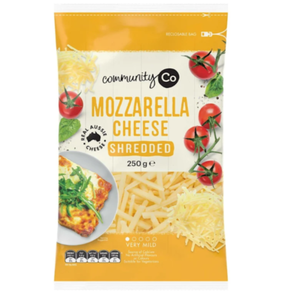 Community Co Mozzarella Cheese Shredded 250g