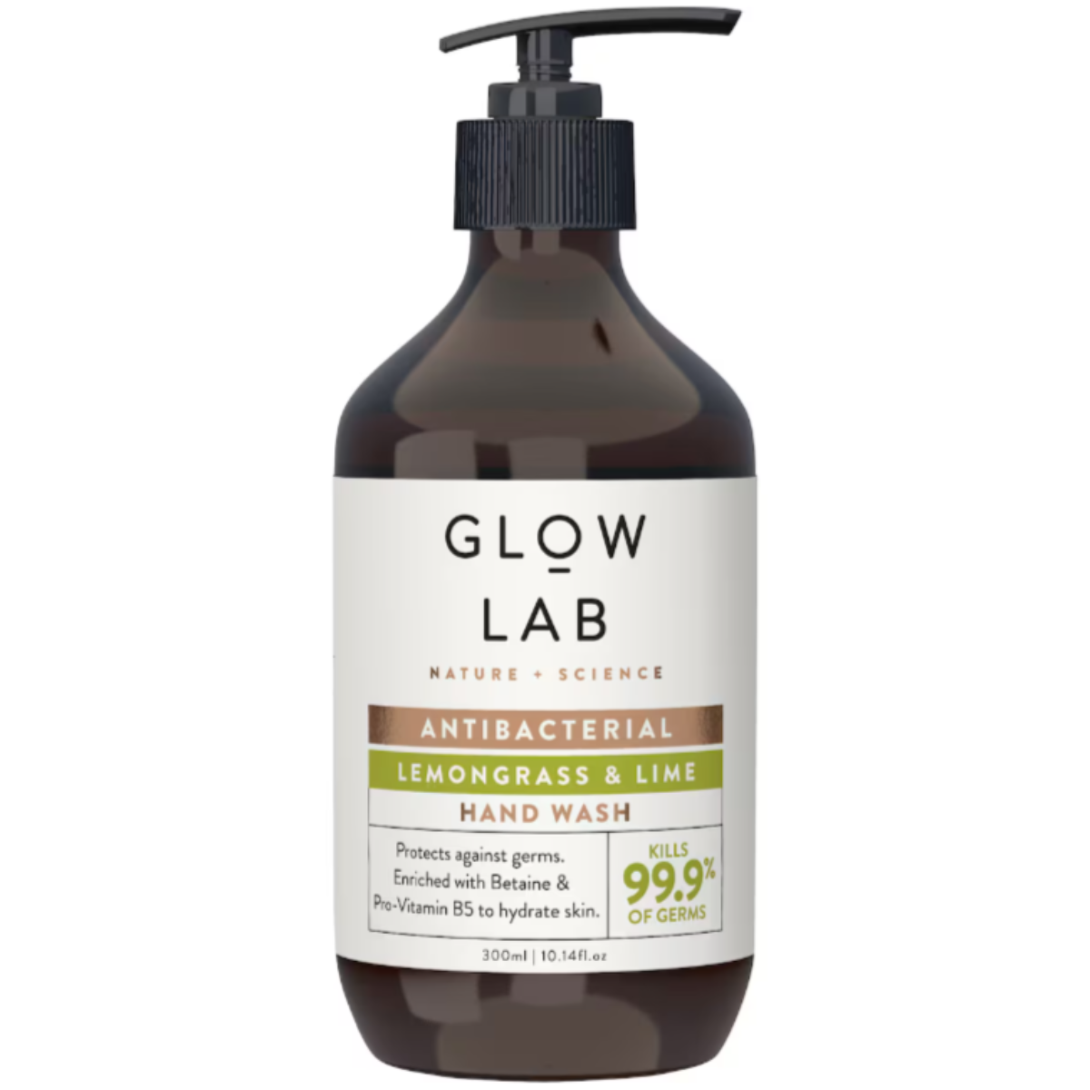 Glow Lab Lemongrass & Lime Hand Wash Anitbacterial 300ml