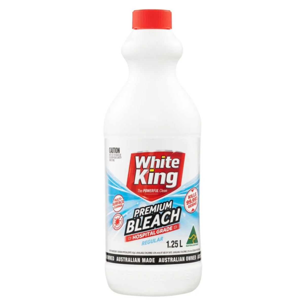 White King 1.25L Premium Bleach Regular