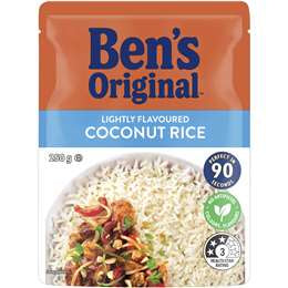 Ben's Lightly Flavour Coconut Microwave Rice 250g