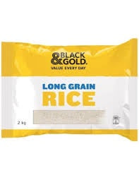 Black & Gold Long Grain Rice 2kg