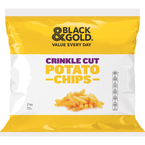 Black & Gold Chips Crinkle Cut 2kg