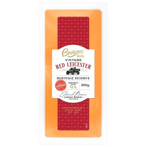 Brownes Red Leicester Cheese 200g