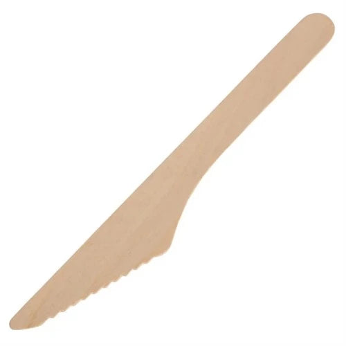 Lemon & Lime Eco Wooden Knives 16.5cm 12Pk