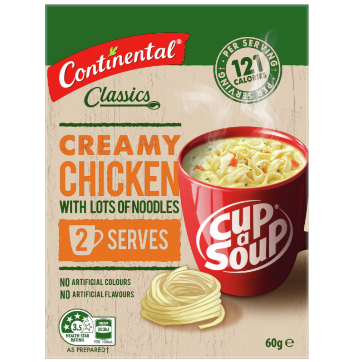 Continental Cup a Soup Creamy Chicken with Noodles 2 serve