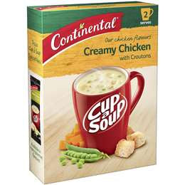 Continental Cup a Soup Creamy Chicken with Croutons 2pk