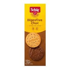 Dr Schar  GF Digestive Choc Biscuits- 3 Portion Pks