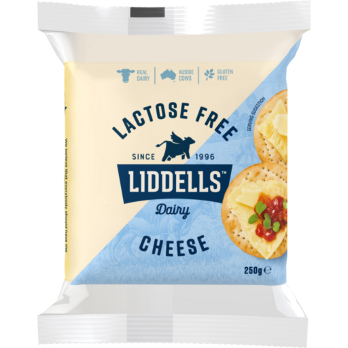 Liddells Block Cheese Lactose Free 250g