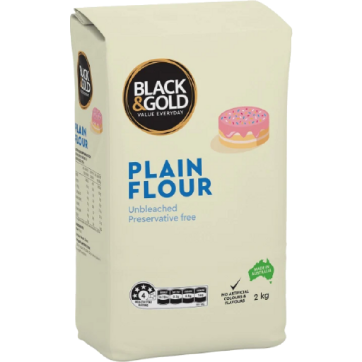 Black & Gold Plain Flour 2kg