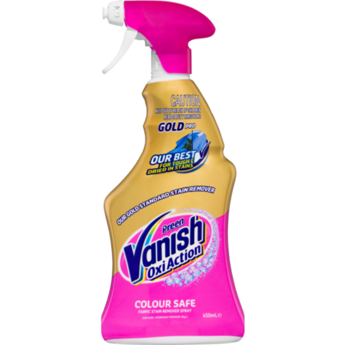 Vanish Preen Oxi Action Gold Colour Safe Stain Remover 450ml