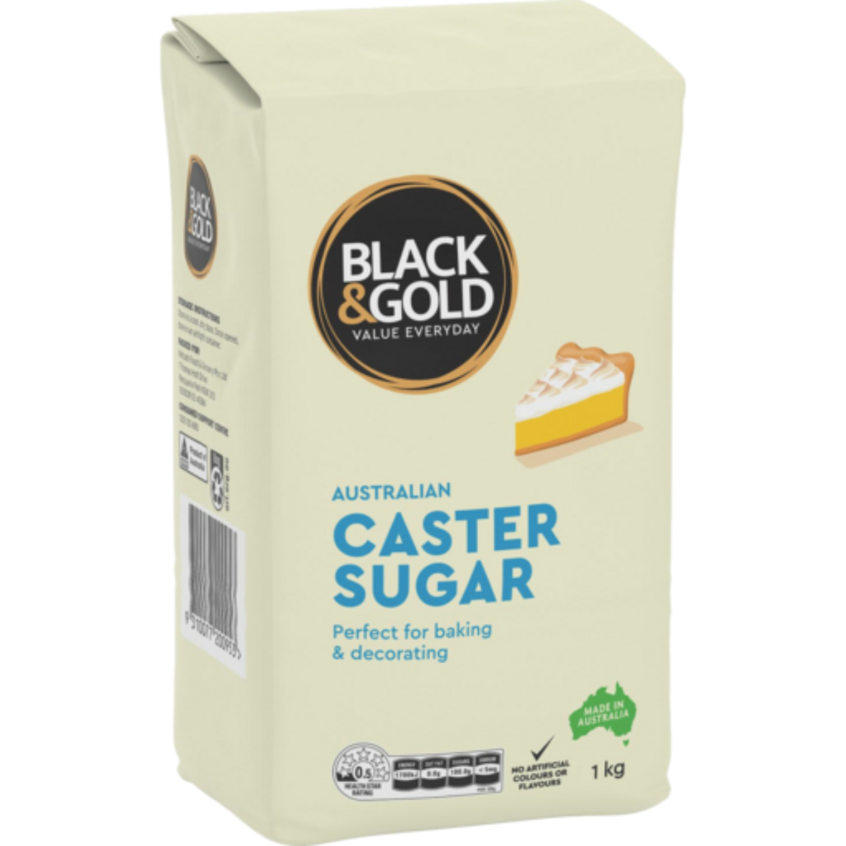 Black & Gold Caster Sugar 1kg