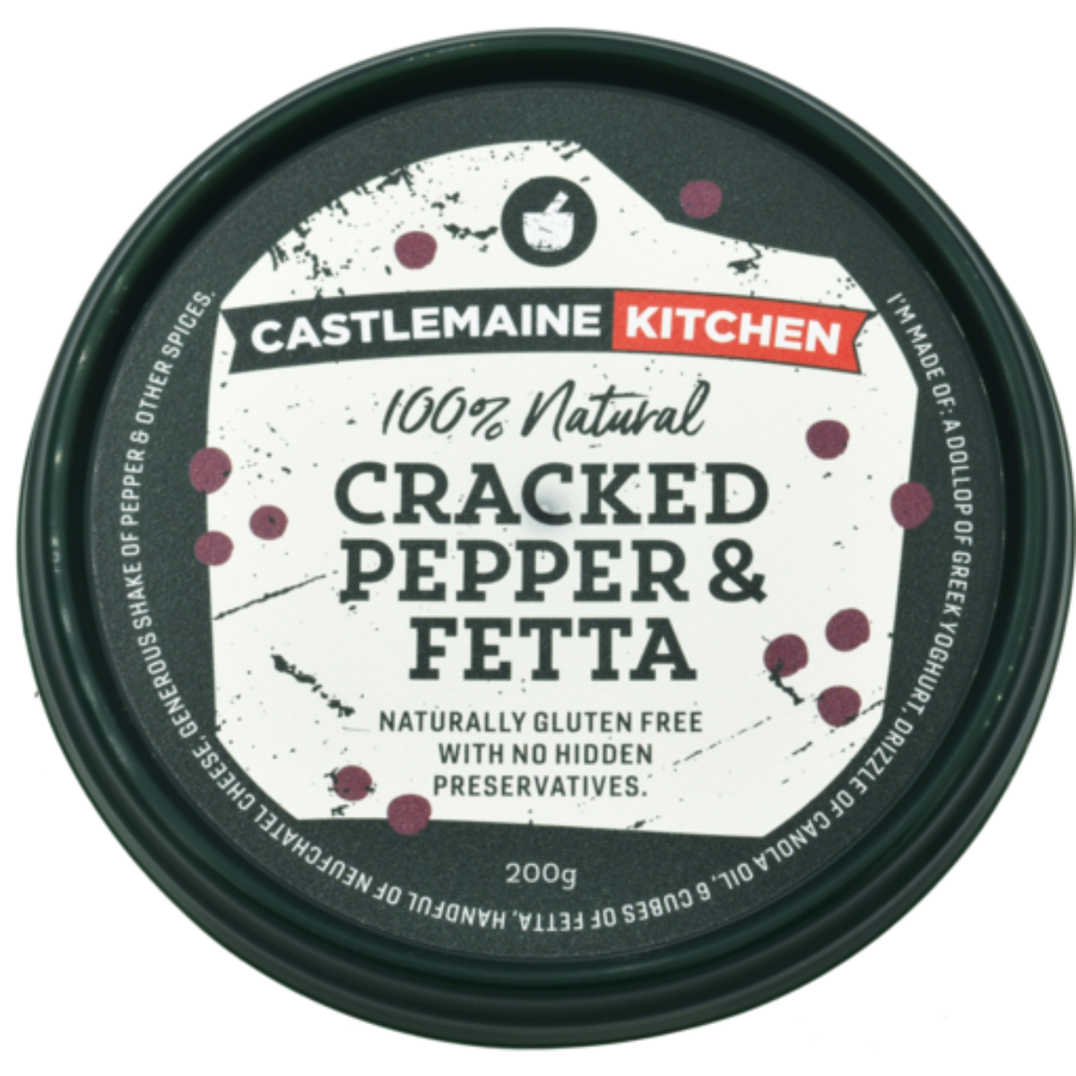 Castlemaine Cracked Pepper & Fetta Dip 200g