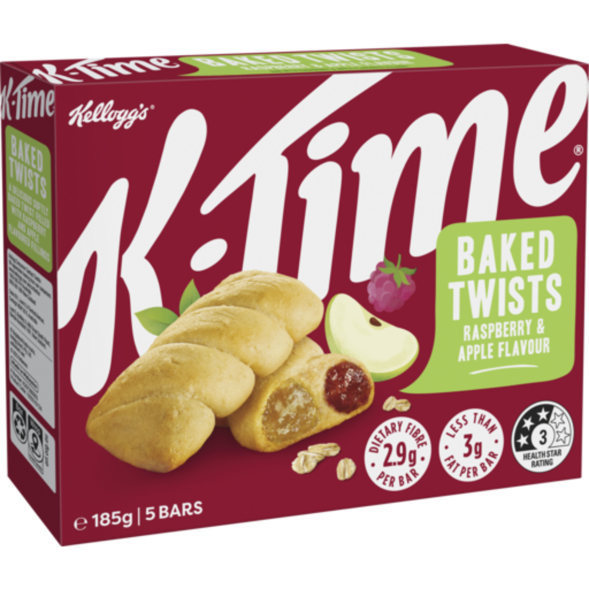 Kellogg's K-time Twist Raspberries & Apple 185gm