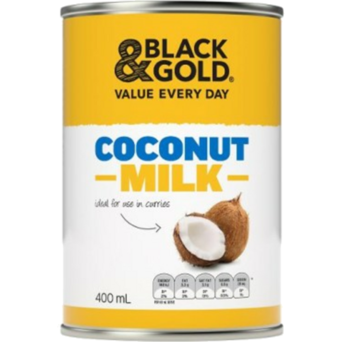 Black & Gold Coconut Milk 400ml