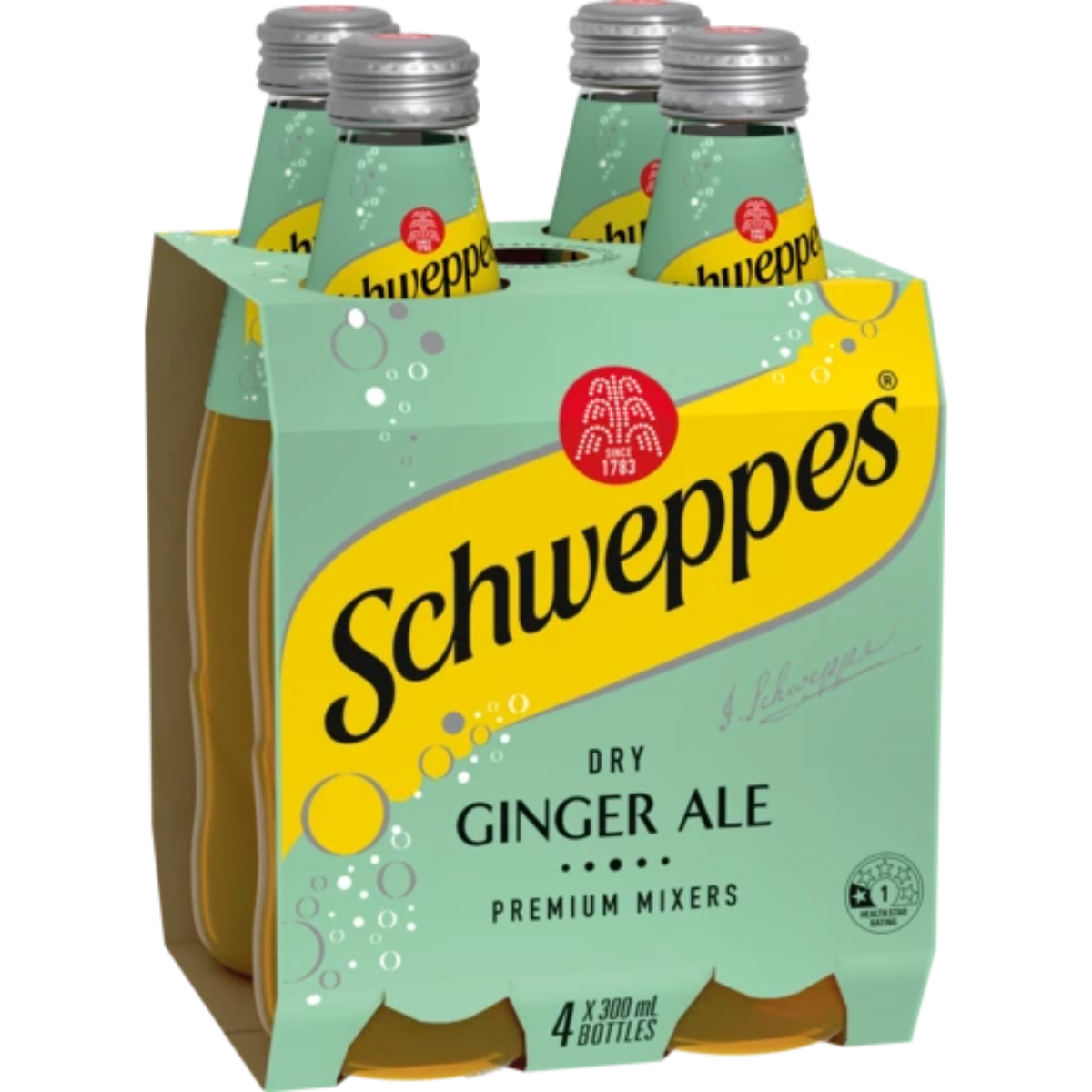 Schweppes Mixers Dry Ginger Ale 300ml x 4 Pack