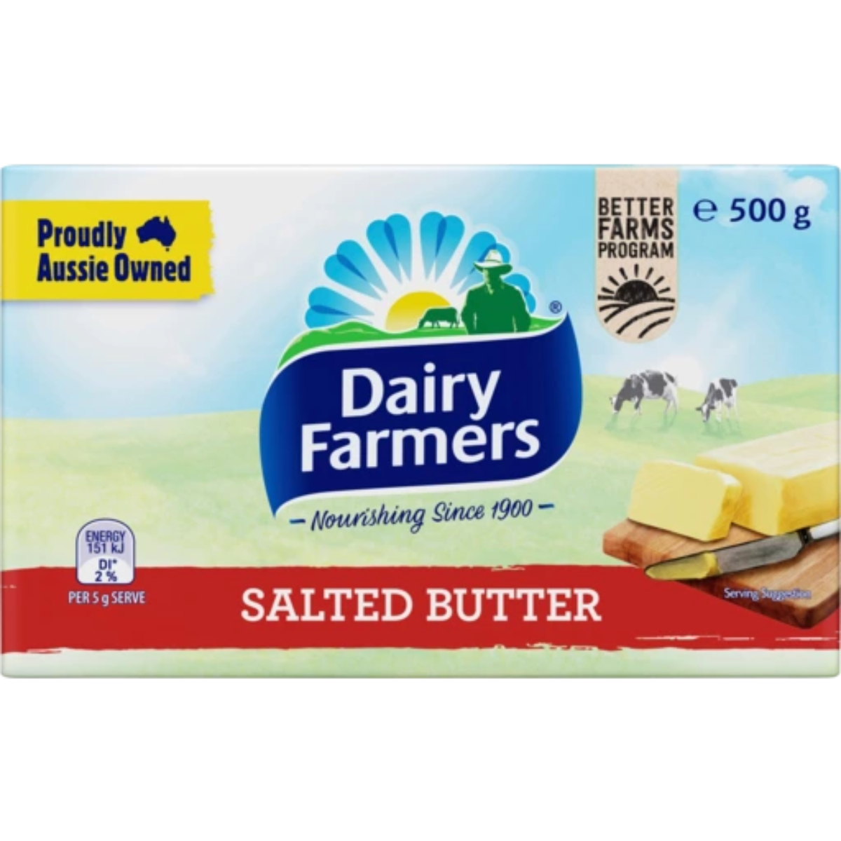 Dairy Farmers  Salted Butter Block 500g