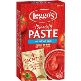 Leggo's Tomato Paste NAS Triple Concentrate Sachet 50g x 4Pk