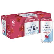 Mount Franklin Lightly Sparkling Water Raspberry 10x375ml