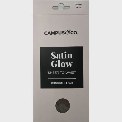 Campus&Co. Satin Sheer to Waist Natural Small