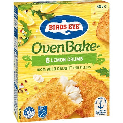 Birds Eye Fish Oven Bake Lemon Crumb 425g