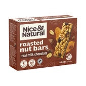 Nice & Natural Milk Choc Roasted Nut Bars 6 Pk